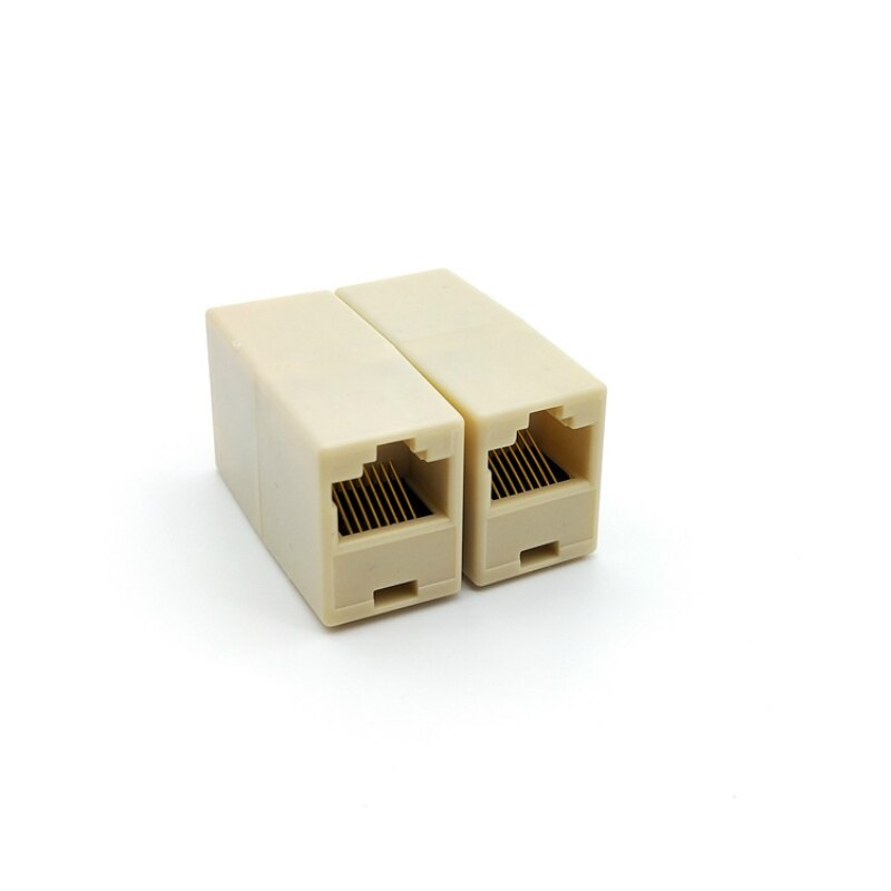 10pcs RJ45 Cat5 8P8C Socket Extender Connector Coupler RJ45 CAT 5 5E 6 6a Network Ethernet Straight Head for Extension LAN Cable