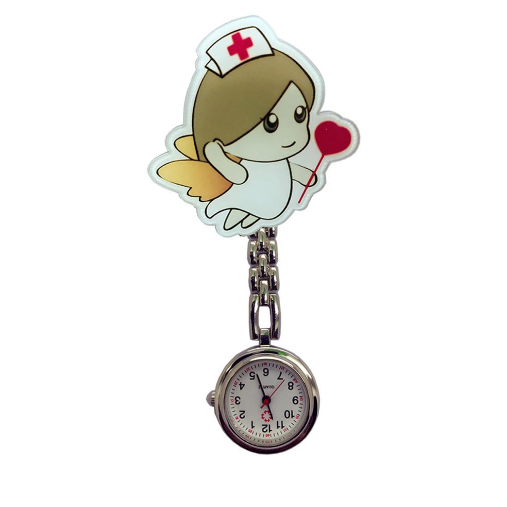 Perfect Nurse Clip-on Fob Brooch Pendant Hanging watch Star Pocket Watch Cute Nurse Doctor Wallet Watch
