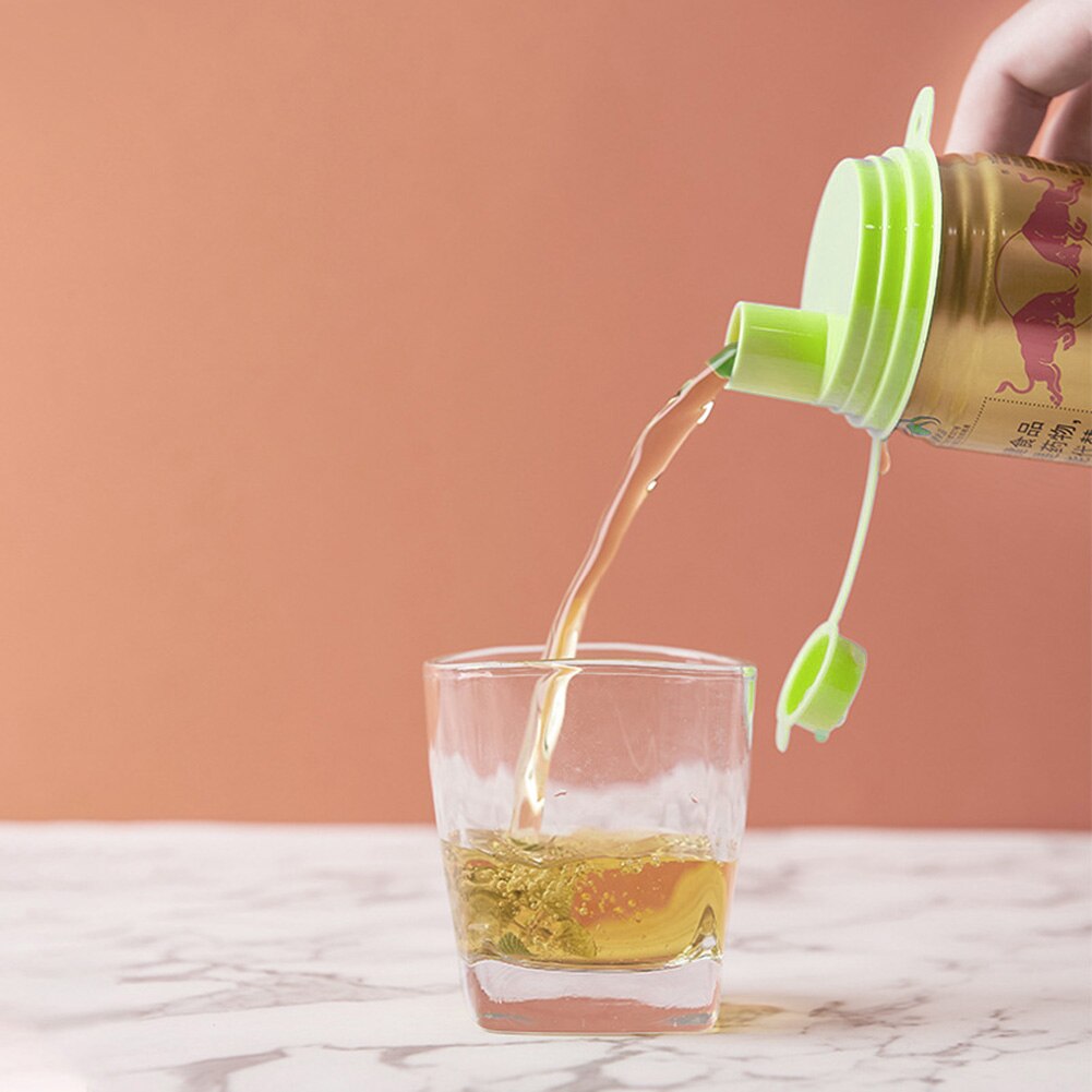 2Pcs Reusable Soda Can Practical Cap Beer Water Dispenser Top Lid Protector Cover Drink Beverages Bottle Barware Tool