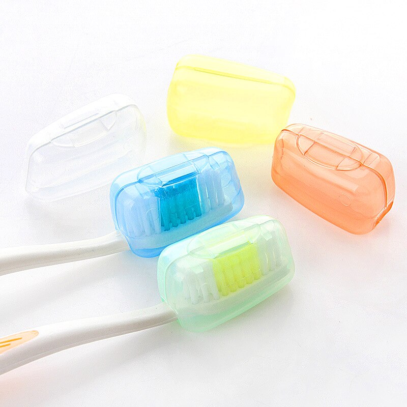 5Pcs/Set Portable Toothbrush Case Cover Travel Hiking Camping Toothbrush Cap Waterproof Dustproof Protect Toothbrush Box 5 Color
