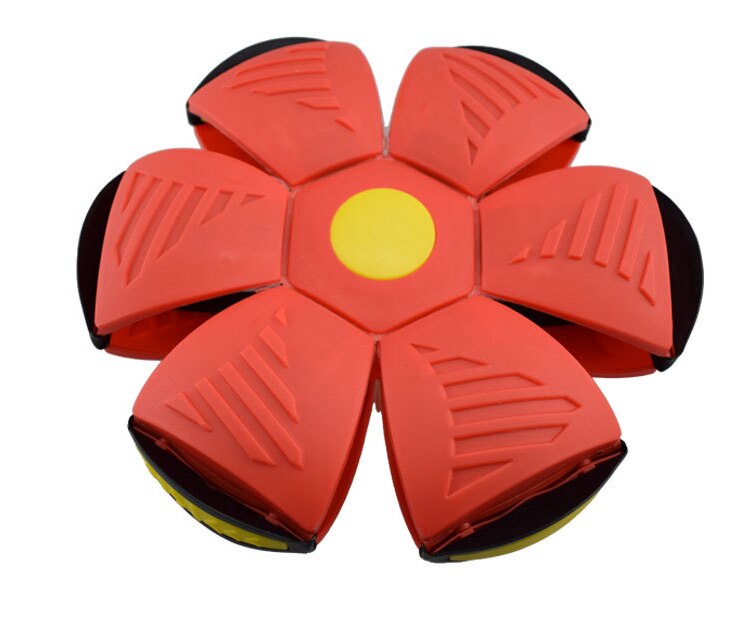 Platte Vervorming Bal Vliegende Schotel Vorm Gloeiende Speelgoed Outdoor Stuiterende Bal Met Licht Rebound Stuiterende Bal Outdoor Speelgoed Blauw: Rood