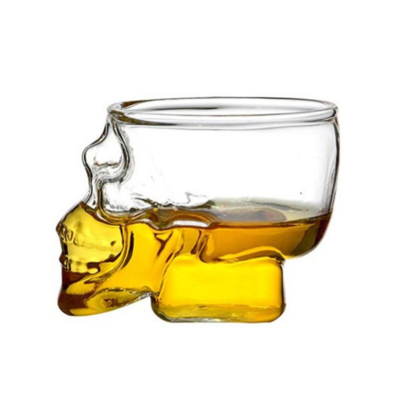 Krystall hodeskalle kopp vodka glass gjennomsiktig krystall skalle hode glass kopp til whisky vin vodka bar klubb øl vin glass krystall