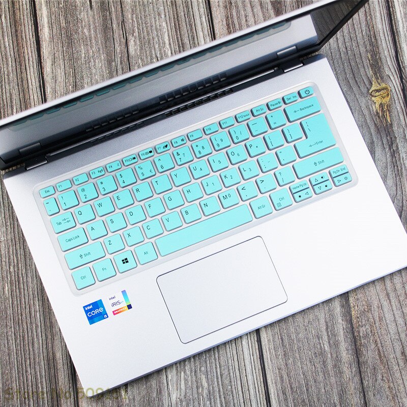 14 Inch Laptop Silicone Keyboard Cover Skin Protector For Acer Swift X SFX14-41G SFX14 41G / Acer Fun S3X Notebook: Sky blue
