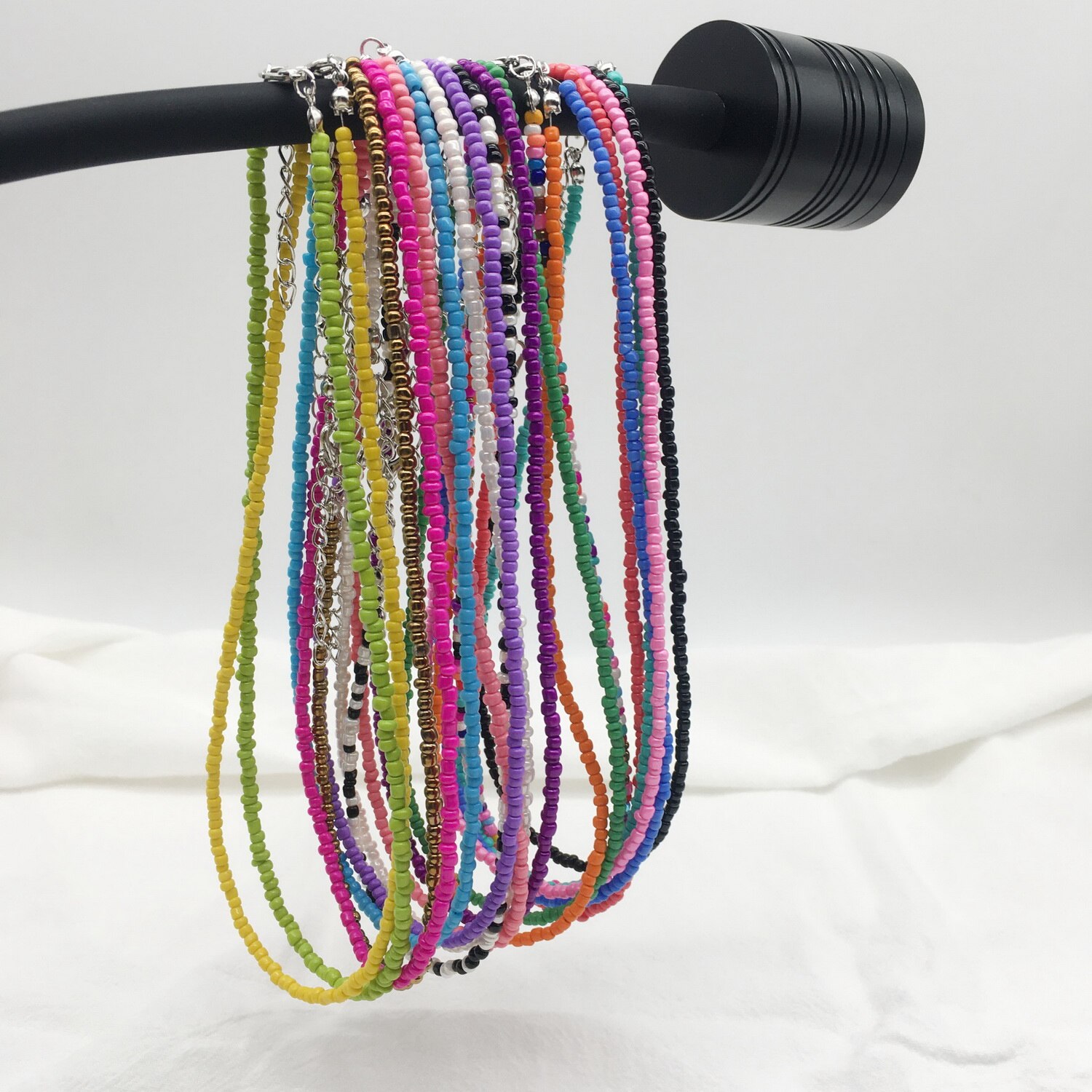 Choker damski 2021 moda 3 mm koraliki Bohemia Beach krótki naszyjnik dla urody kobiety dziewczyny hurtownia naszyjnik