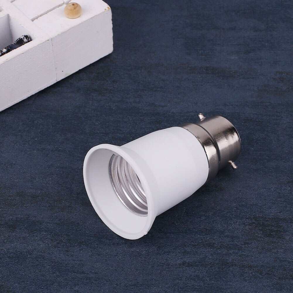 Lamp Holder Adapter B22 Bayonet To E27 Screw Mouth Fireproof Material Plastic Converter Conversion Socket Light Bulb Adapter