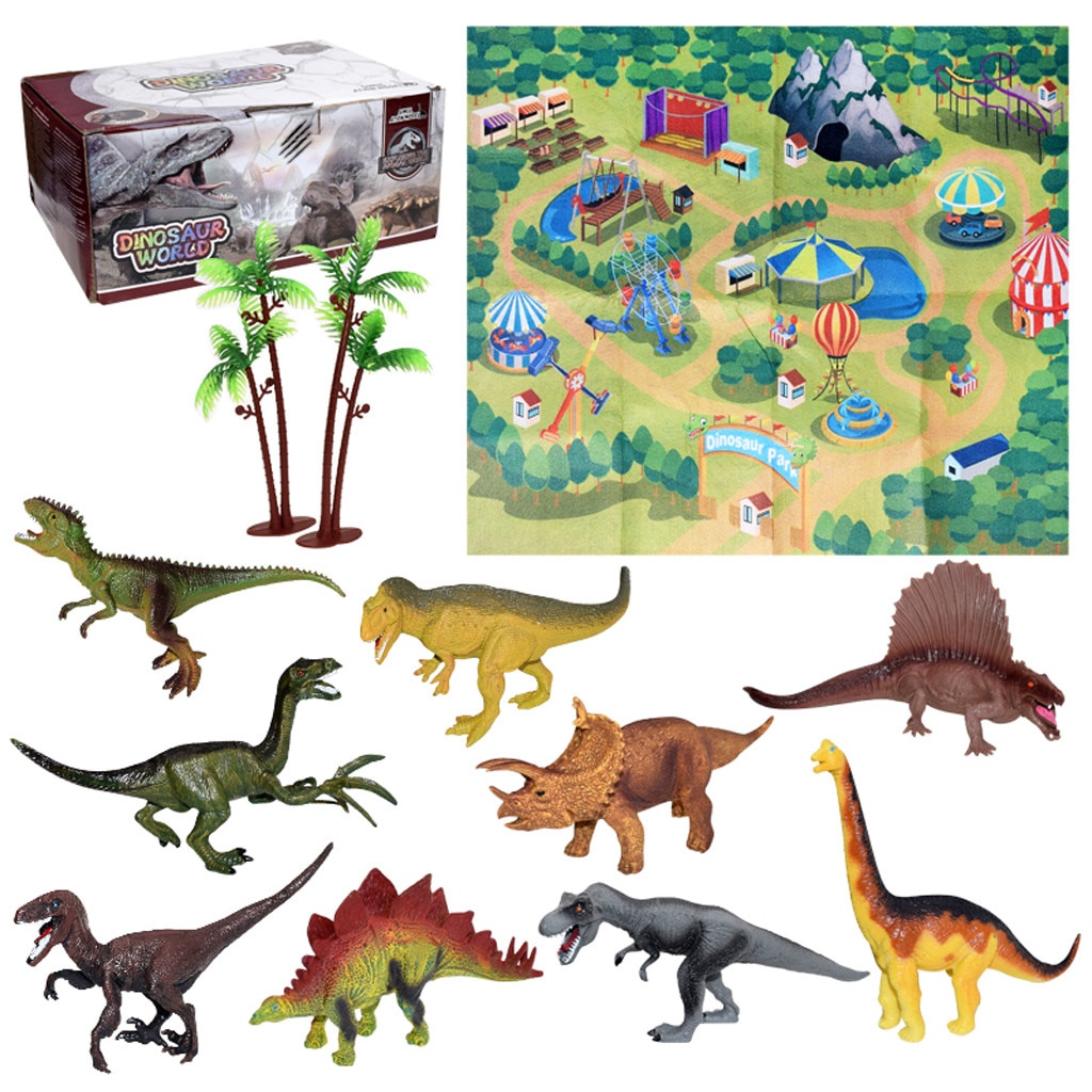 Activiteit Speelkleed Bomen Educatief Realistische Dinosaurus Wereld Kerstcadeau Живые Динозавры Игрушки Динозавры Animales Del Zoo