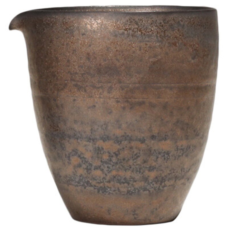 Copper rust glaze retro thin tire ceramic fair cup tea divider uniform tea cup tea sea stoneware tea set accessories tpt46