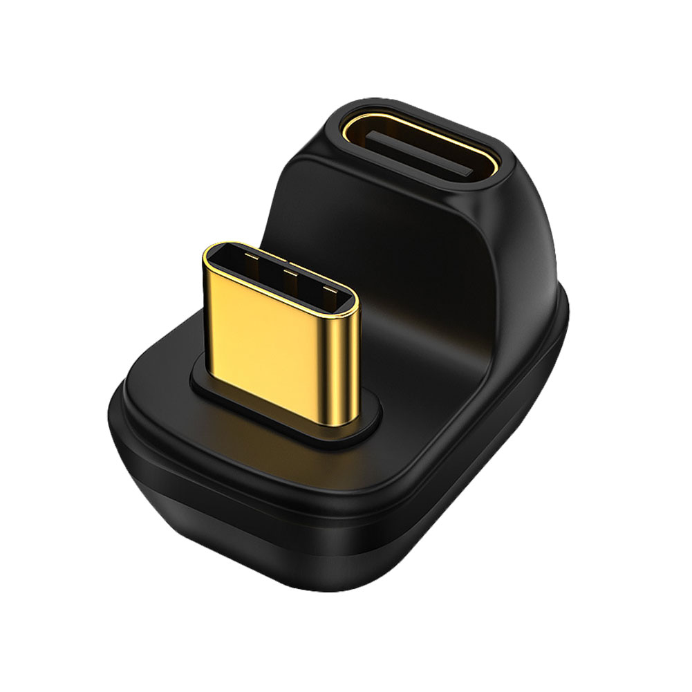 Adattatore dati USB 2.0/4.0 40Gbps Mini U Shape USB C convertitore cavo da femmina a maschio 100W veloce 8K 60Hz tipo C per Thunderbolt 3/4: green