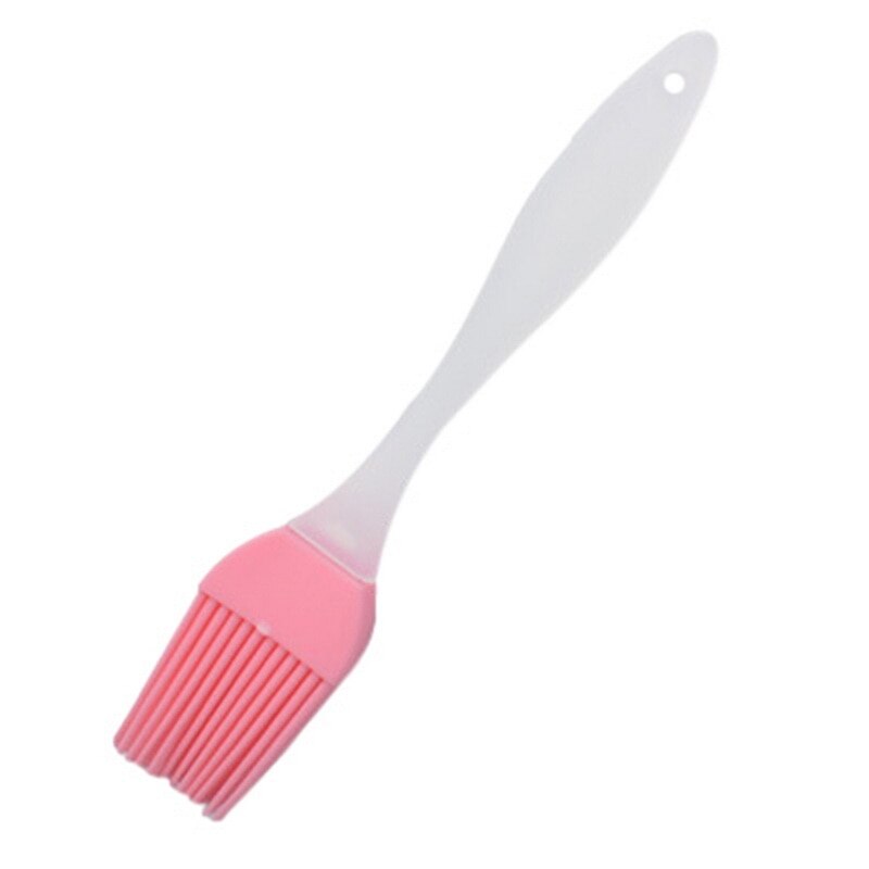 1Pc Colorful Silicone Oil Brush Baking Liquid Oil Pen Cake Butter Bread Pastry Brush BBQ Tools Safety Kitchen Basting Brush: 17x3.2cm pink