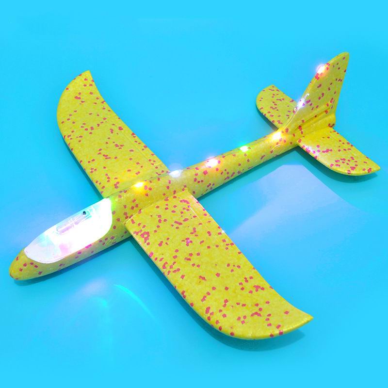 SAILEROAD 48 centimetri LED Lancio A Mano di Lancio Aereo Aereo Aliante Inerziale Schiuma Giocattolo Per Bambini Modello di Aereo per Esterni per Giochi Del Capretto