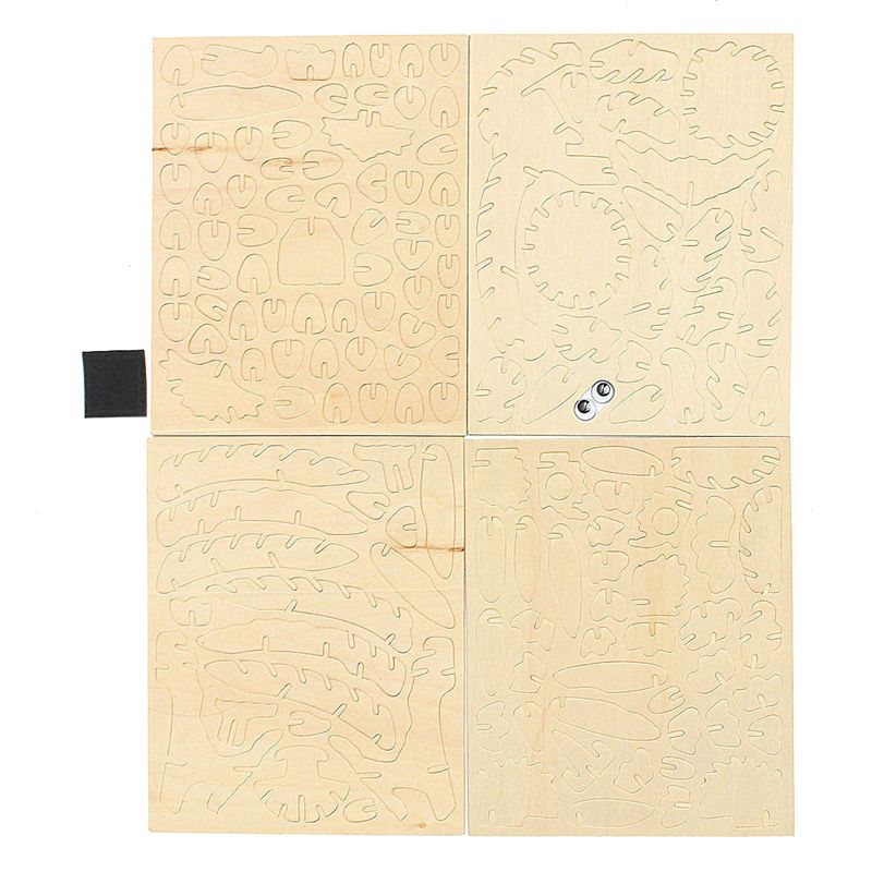 3D Del Gufo di Legno Di puzzle puzzle Woodcraft kit per Bambini Giocattolo Modello FAI DA TE Blocchi di Costruzione