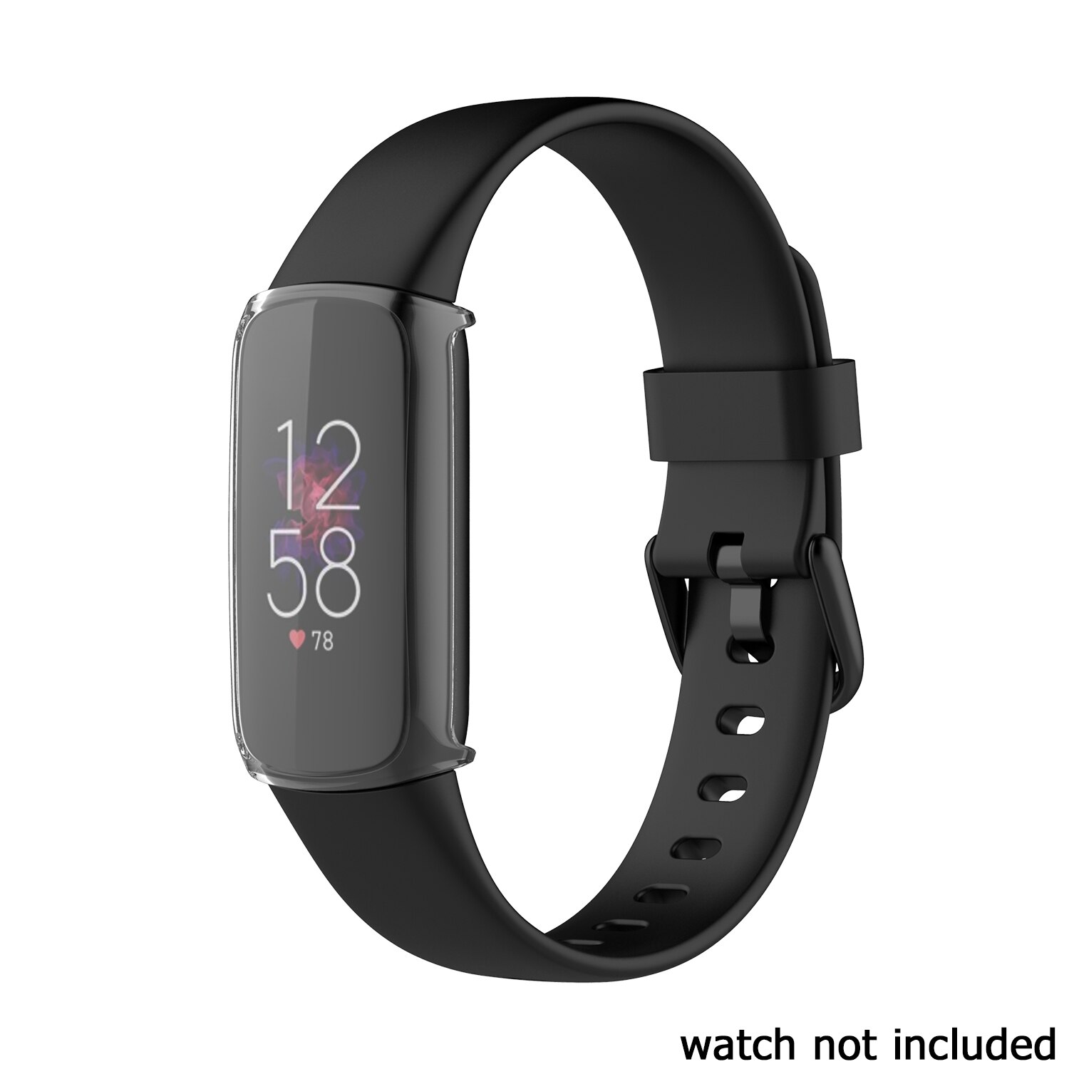 Protective Case For Fitbit Luxe Screen Protector Watch Cover For Fitbit Luxe Watch Band Bumper Plating TPU Durable Case Shell: Clear