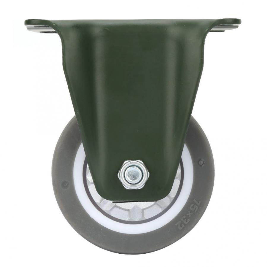 Manganese Steel Bracket 3 inches Bearing Caster Wheels TPR Trolley Wheel Caster Tools: 03