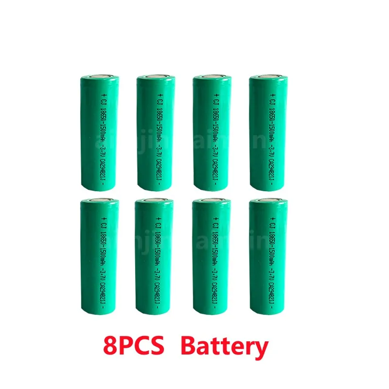 Batería recargable de iones de litio de alta capacidad, 18650, 3,7 V, 1500mAh, para linterna, lámpara de cabeza, walkie-talkie: Beige