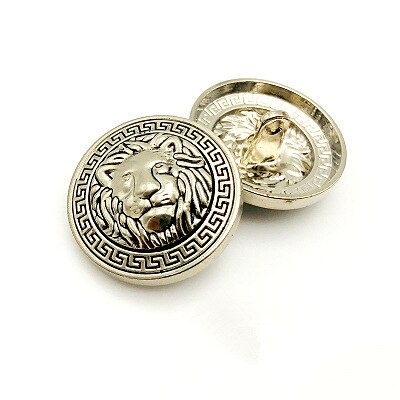 50Pcs 20Mm Gouden Metalen Knoppen Kledingstuk Jas Naaien Accessoires Knoppen Voor Kleding Ambachten Ronde Jasje Knop: silver / 25mm