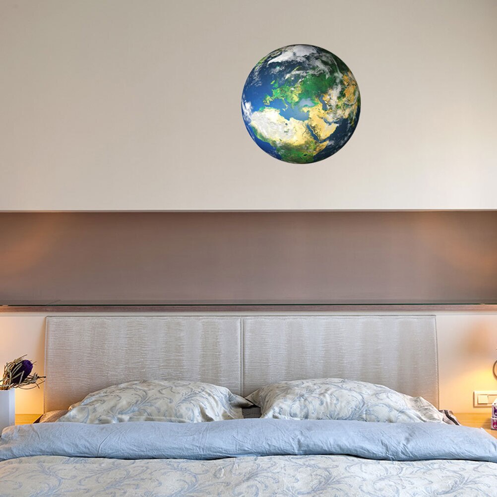 30cm Luminous Earth Glow Sticker Universe Planet Fluorescent Wall Stickers Glow In The Dark DIY Stickers Kids Bedroom Decoration