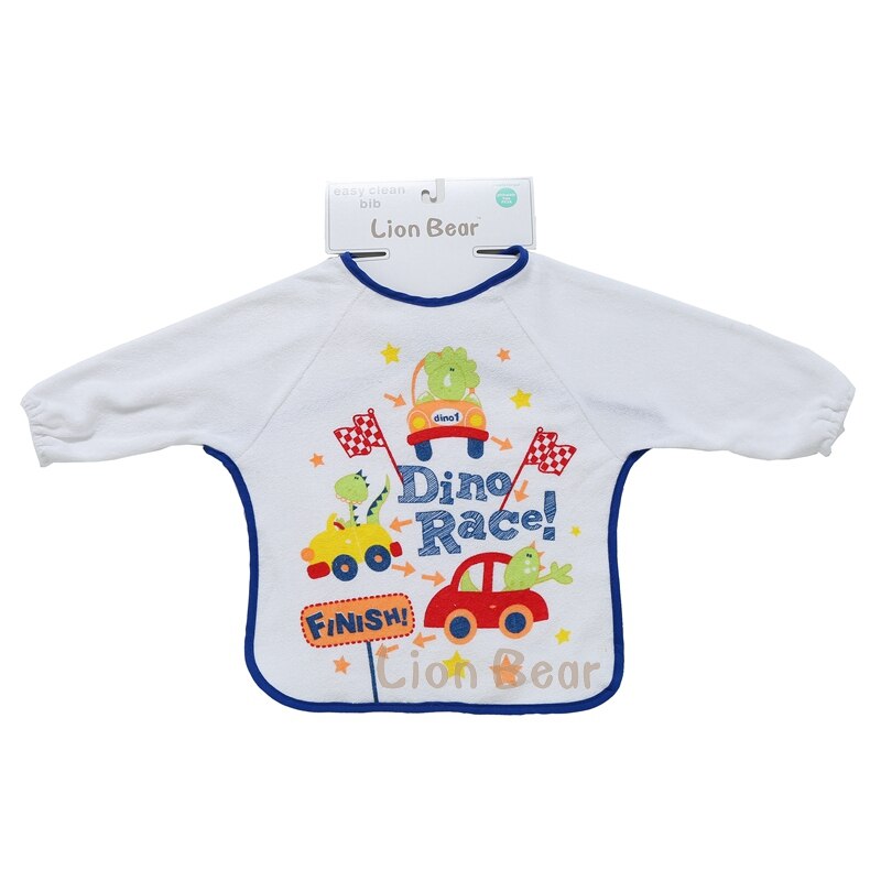 Apron baby bibs for babies Cotton waterproof Long Sleeve Smock Saliva Burp Cloth infant 6-24 Month kid baby feeding Accessories: 08301