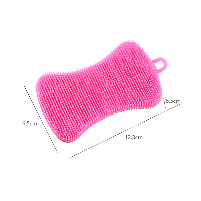 Multifunctional Silicone Brush Kitchen Dishwashing Sourcing Pad Decontamination Pot and Bowl Cleaning Brush Anti Table Mat: 2