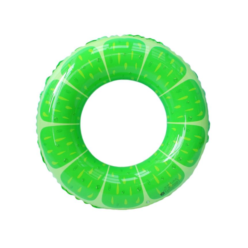 Volwassenen Zwemmen Ring Fruit Gedrukt Patroon Zwemmen Ring Voor Zwembad Water Pretpark Oranje Rood Groen Paars: green