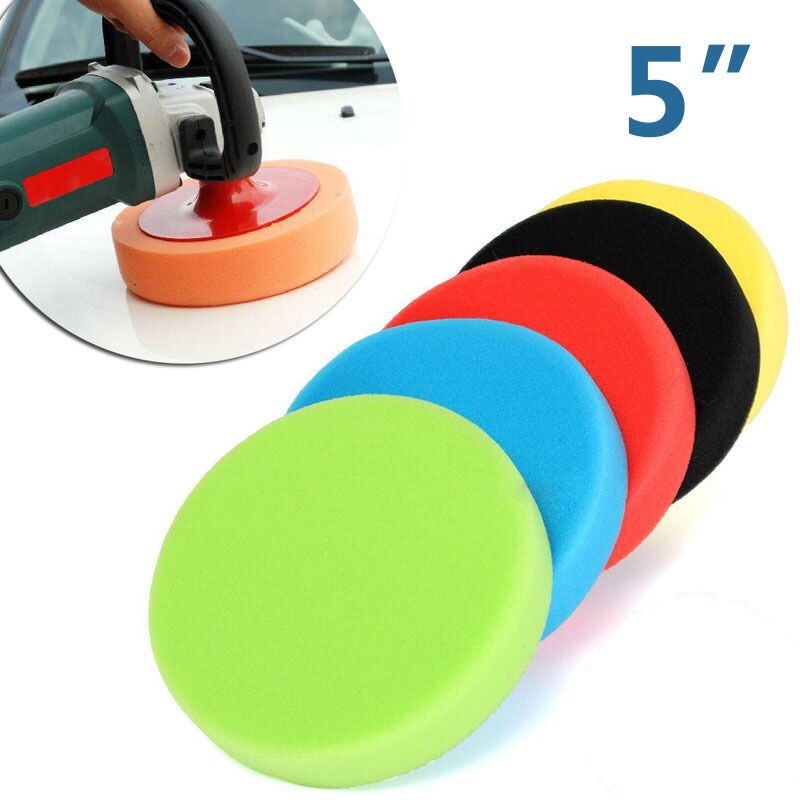 5pcs Polishing Pads Cleaning Tools Kit Detailing Accessories Disc Round