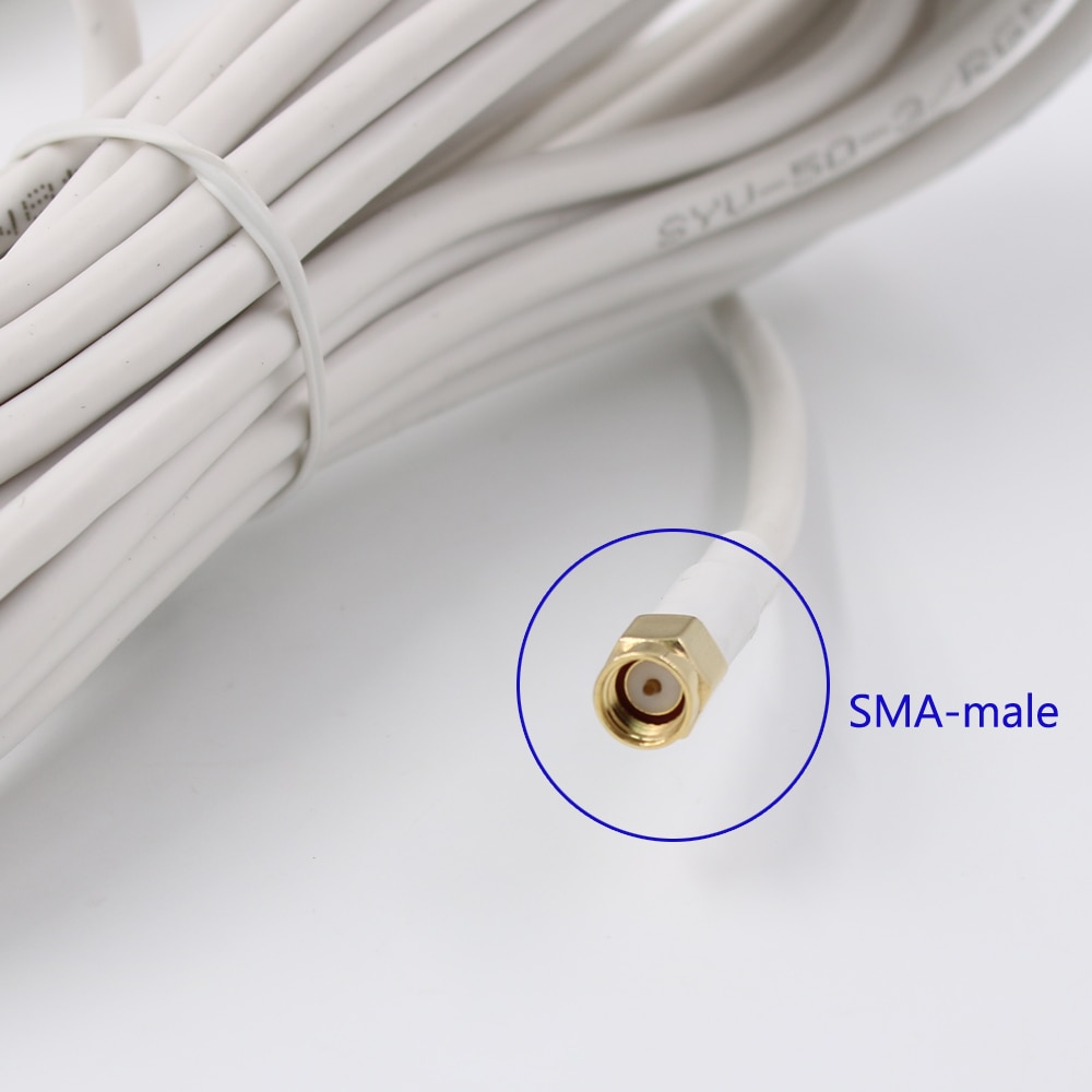 20-25dbi antena wifi 3G 4G lte anteny SMA męnarty dalekiego zasięgu na zewnątrz 2.4Ghz antena z 10m kabel dla Huawei ZTE router modem