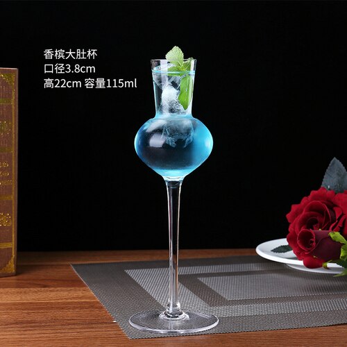 Doble veggglass champagne fløyter beger boble vin tulipan cocktail bryllupsfest glass kopp skåling  lw0316247: Stil o
