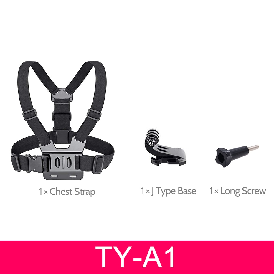 For Gopro Accessories set Chest Strap mount Head strap Band for go pro hero 6 5 4 3 sjcam sj4000 for xiaomi yi 4K Action Camera: TY-A1