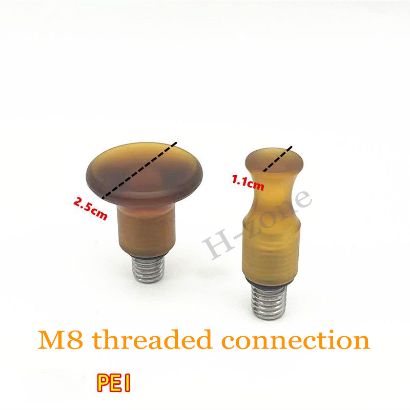 Auto deukreparatietool vervangende kop lichaam deukreparatie afvlakte rubberen accessoires hoofd geschikt voor M8 schroefdraadaansluiting: Black