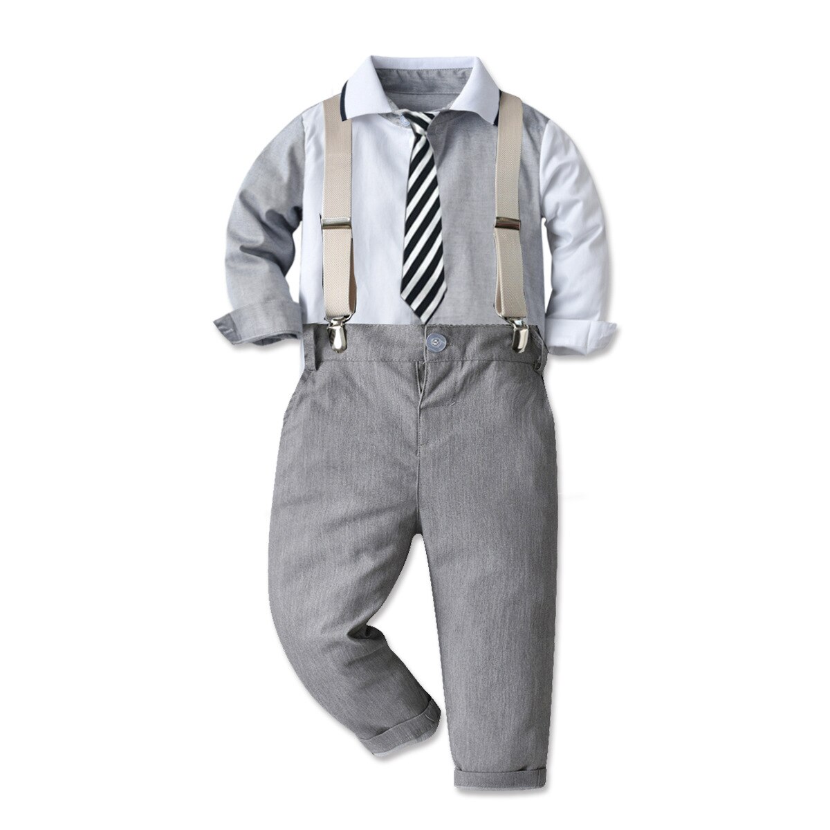 Trajes formales para niños, conjunto de camisa y pantalones para de cumpleaños y boda, ropa de Caballero de dos piezas, primavera y otoño