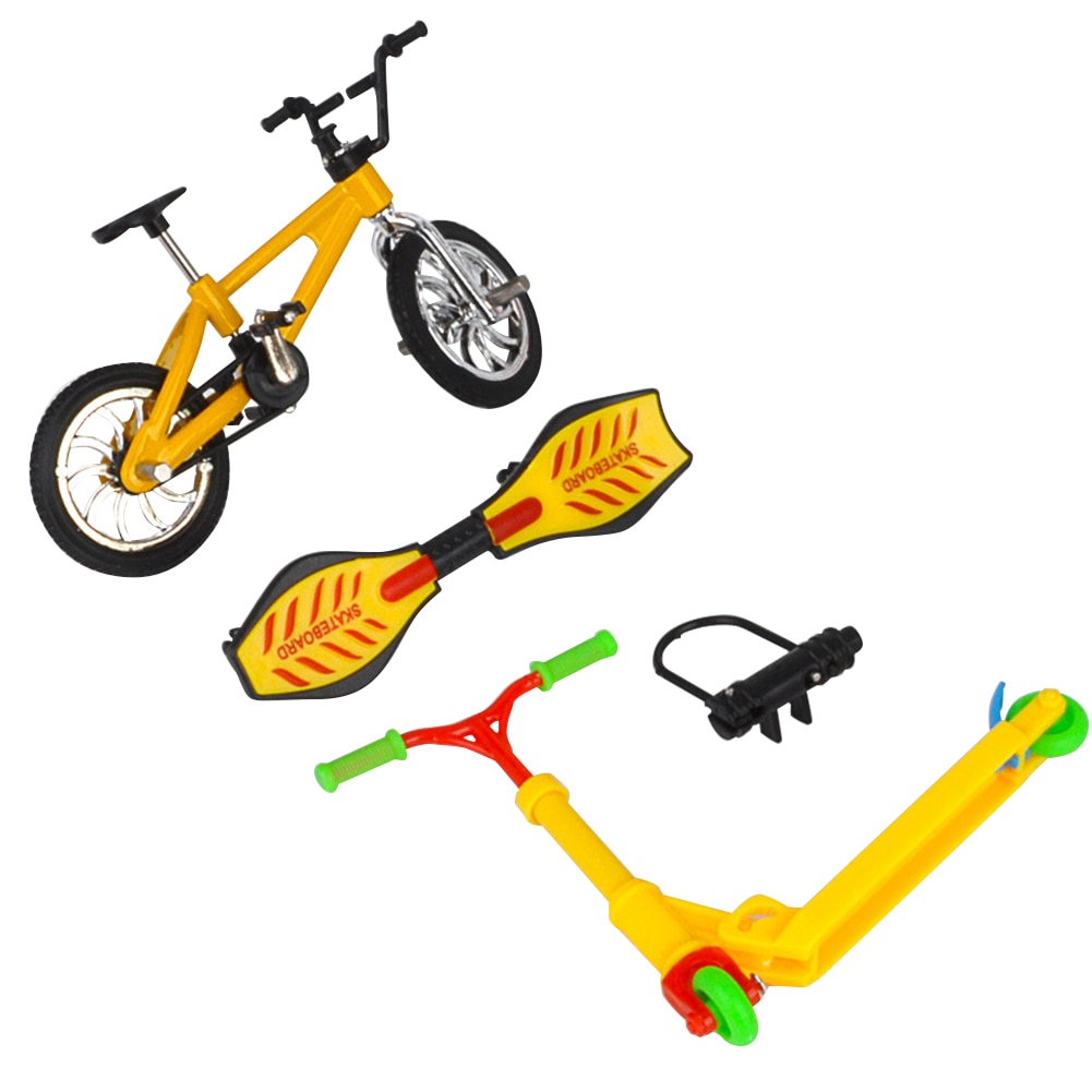 Vélo Scooter bureau fête faveurs amusant jouet éducatif divertissement décor à la maison léger Mini doigt planche à roulettes ensemble alliage
