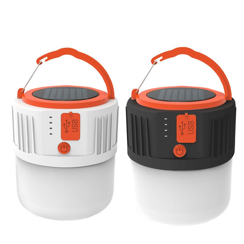 Lámpara multifuncional para exteriores, farol de caballo con 24LED, carga USB, emergencia, portátil, batería de litio 18650