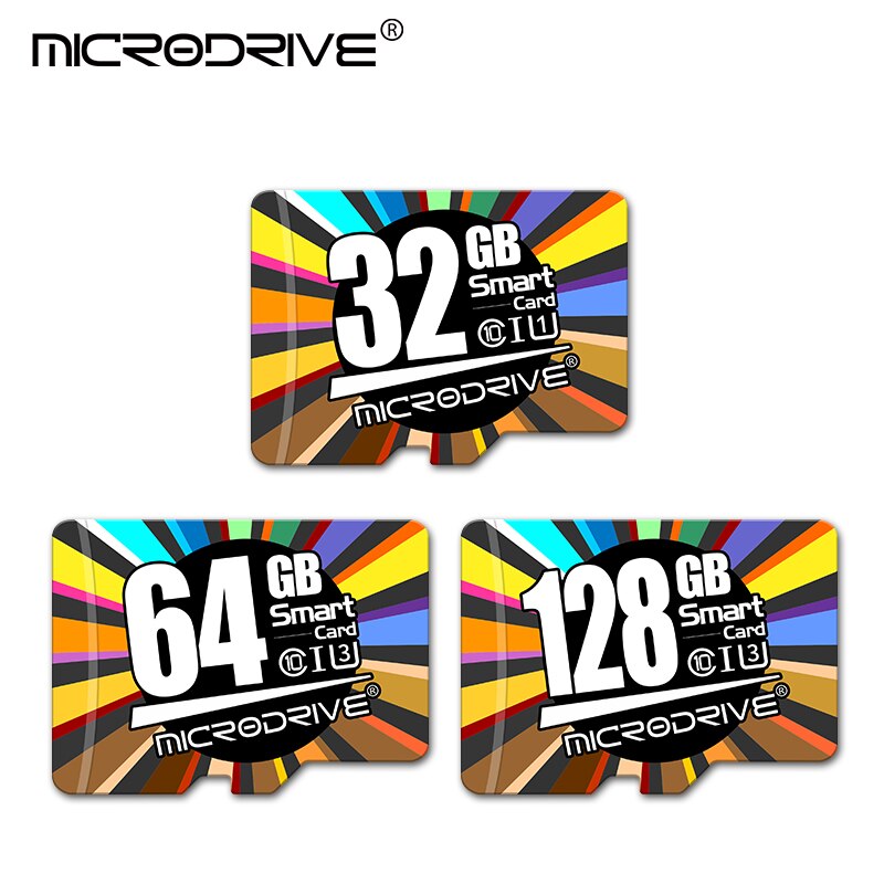 Microsd-kortti 128gb 64gb 32gb luokan 10 muistikortti 16 gb 8gb nopeaa cartao de memoria microsd/tf-korttia + sovitin