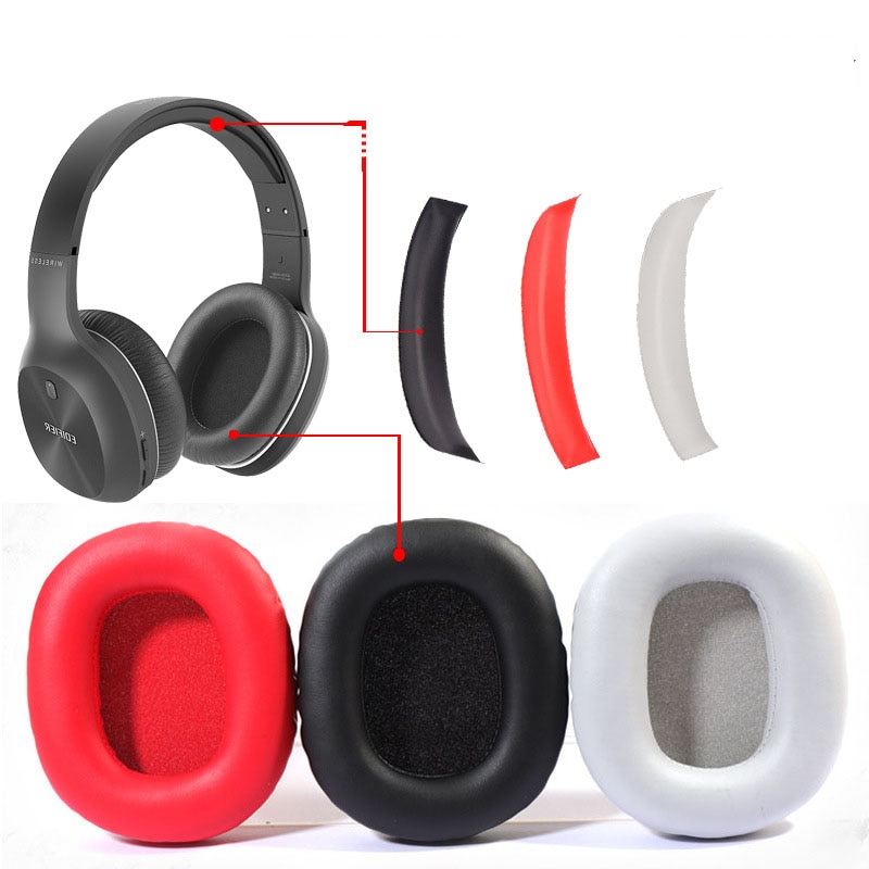 Geschikt Voor Edifier W800BT W808BT K800 K830 K815P G1 Oorkussens Oortelefoon Mouw Hoofd Beam Spons Pad Lederen Oorbeschermers
