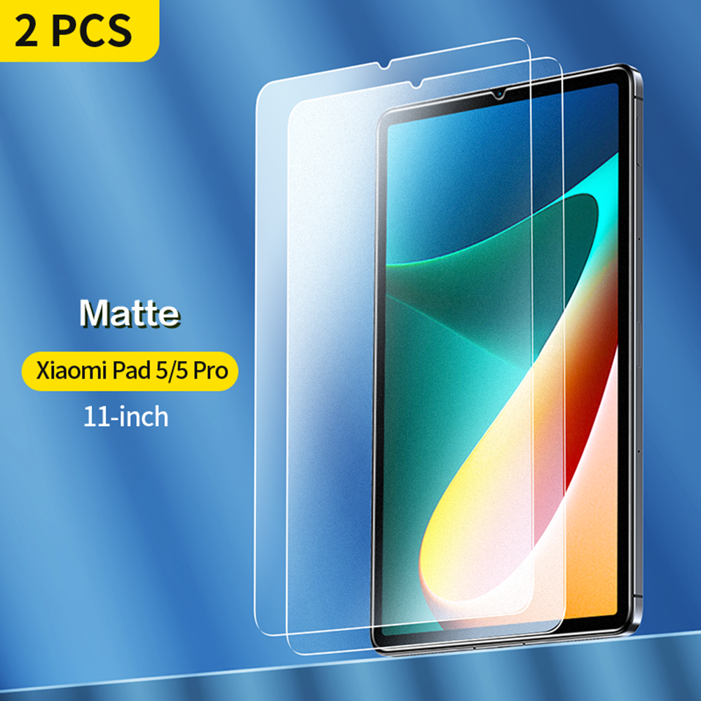 SmartDevil Tempered Glass for Xiaomi Mi Pad 5 5 Pro 11 inch Tablet Glass 9H Screen Protector HD Anti Blue Light Protective Film: Matte 2PCS