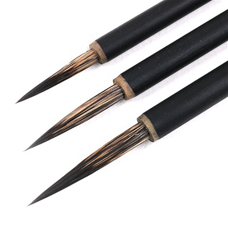 Wezel Haak Lijn Pen Set Aquarel Haak Lijn Chinese Schilderen Zorgvuldige Lijn Tekening Pen Schilderen Handgeschilderde Beginner: Black