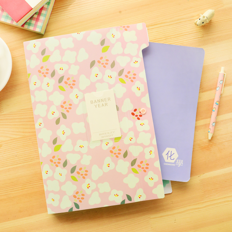 1pc Brand Waterproof Book A4 Paper File Folder Bag Accordion Style Document Rectangle Office Home School Color Random
