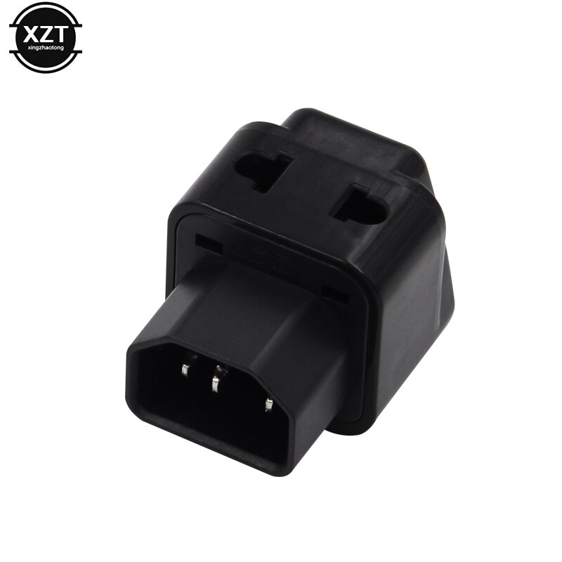 Universal Female AU/US/UK/EU special conversion plug 2 in 1 IEC 320 C14 Male to C13 Female Power Adapter PDU/UPS C13