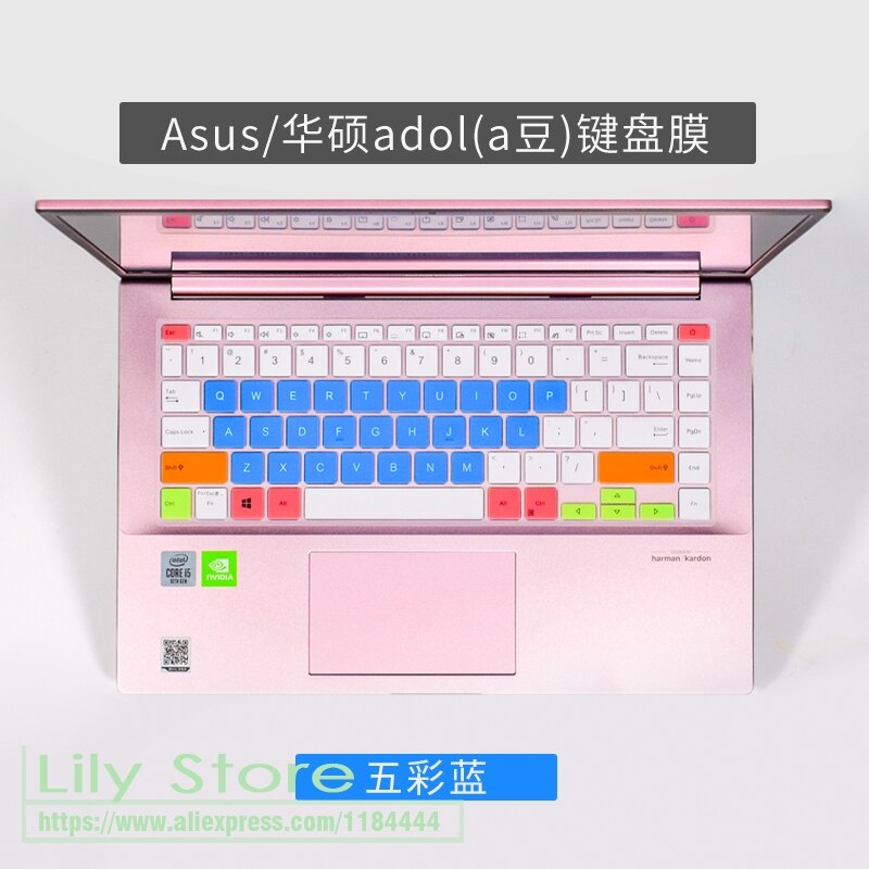 for ASUS Vivobook S14 S13 S333 13 S433 14 15 FA FL F Jq Silicone laptop Keyboard Cover Protector: candyblue