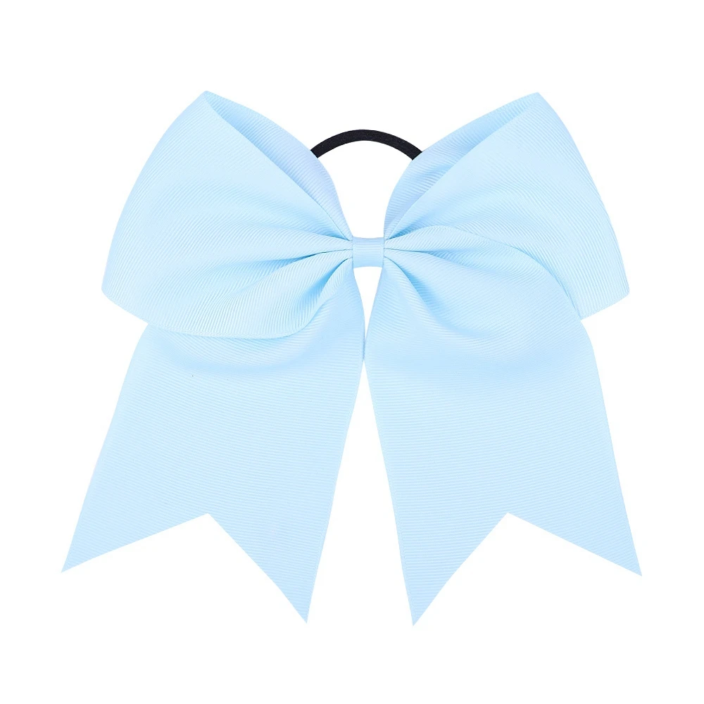1 Uds. Lazos grandes de Color sólido con lazos elásticos para el cabello para niñas, cinta para el pelo con lazo, banda de goma, accesorios para el cabello para niños