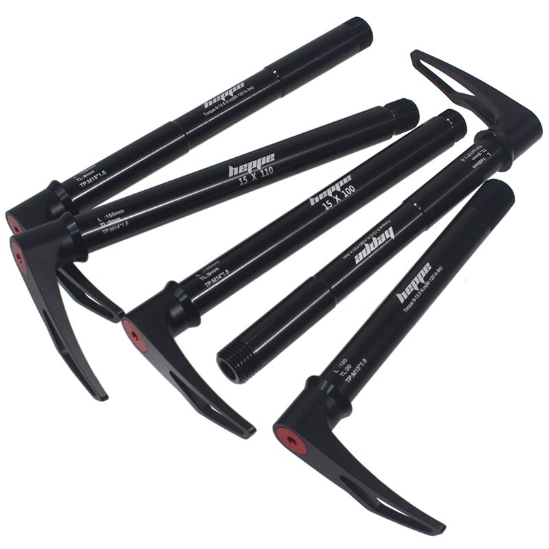 HEPPE Fahrrad Thru Achse Vorne Gabel Welle Spieß 15x 100 15x110 MTB Rennrad schnell Freisetzung M15xP 1,5 gewinde Tonhöhe Fahrrad Teile