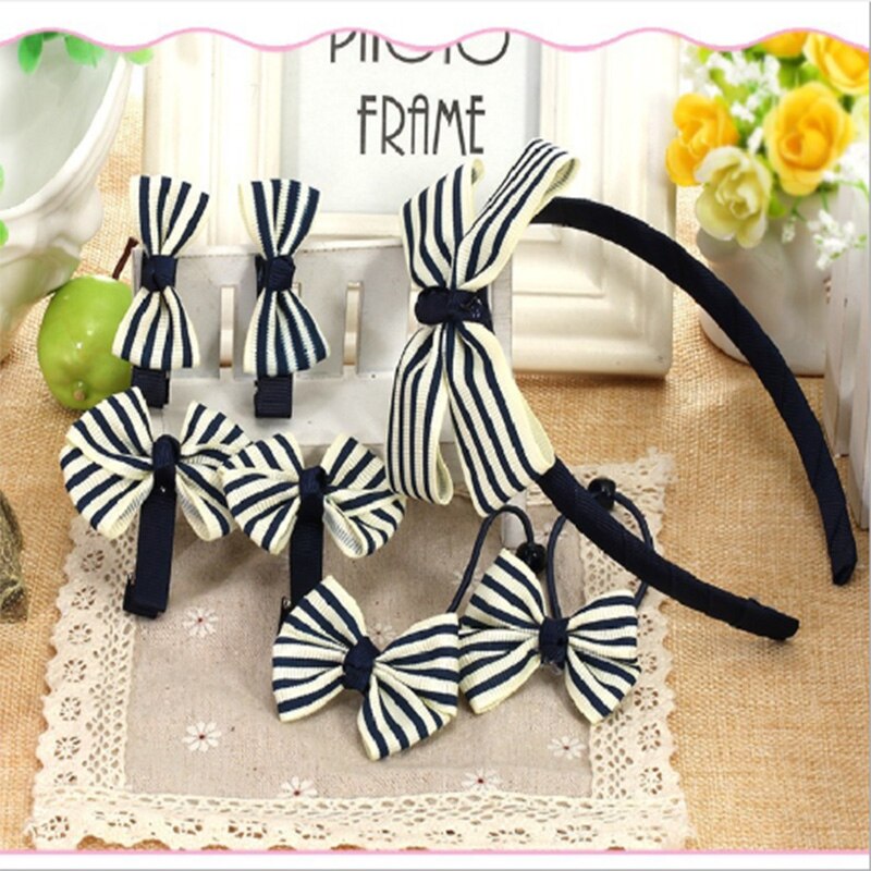 Children's Hair Ornament Headband Girl's Headband Hair Rope Baby Hair Clip Head Accessories Set
