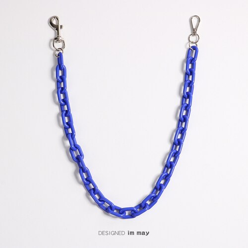 Porte-clés hip-hop Punk, grand anneau, pantalon Rock Punk, Hipster, pour Jeans, accessoires Kpop, CL151: Blue