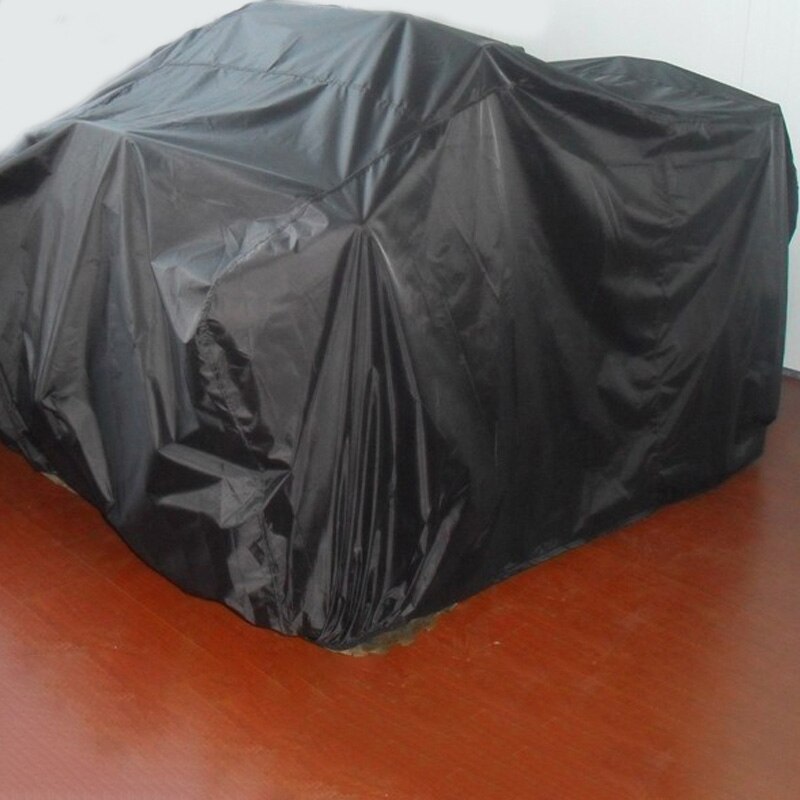 Cubierta de ATV negra impermeable para vehículo de motocicleta de playa, cubierta de Quad Bike a prueba de polvo, accesorios protectores de la caja de la motocicleta: XXXL-256x110x120cm / Black