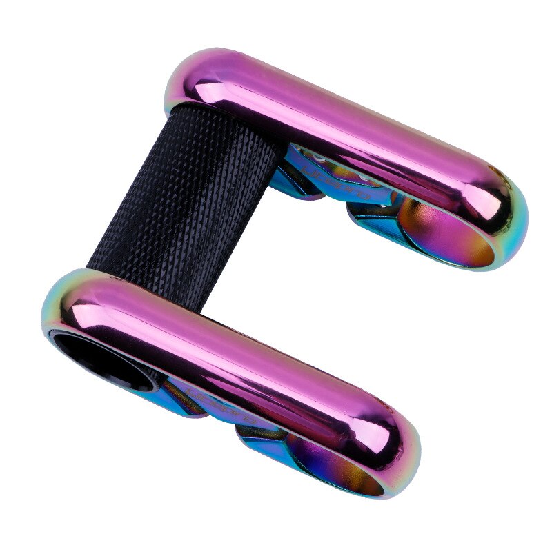Litepro vouwfiets holle dubbele stuurpen horizontaal stuur 25.4mm aluminiumlegering fietsonderdelen: Galvanische kleur