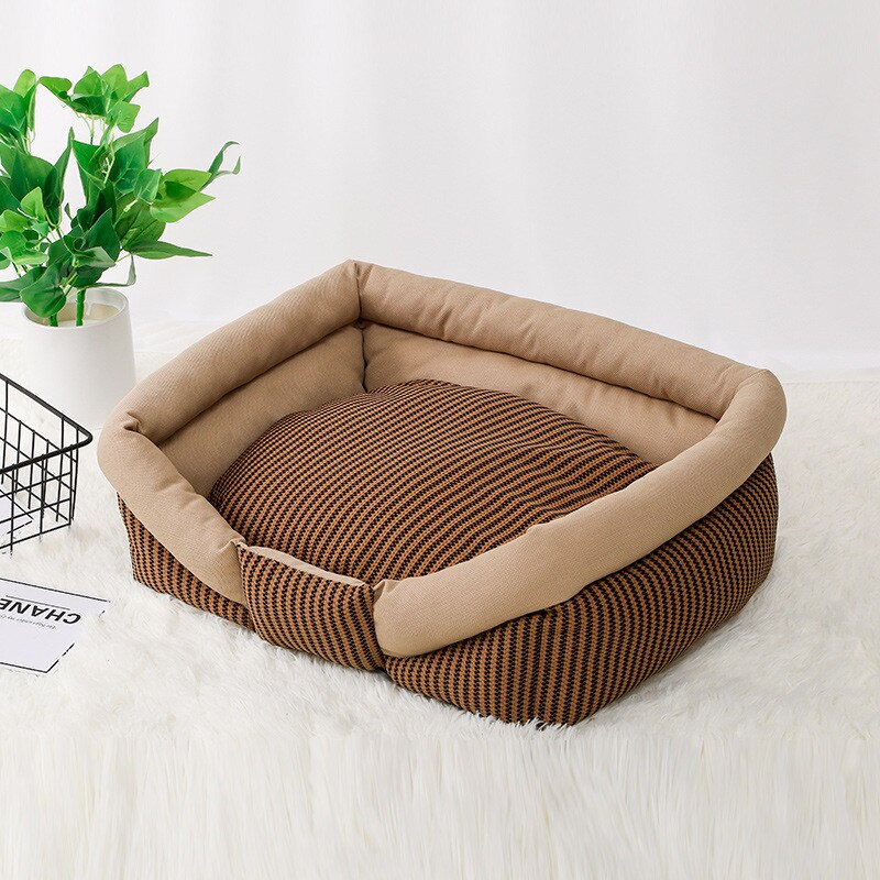 Pet House Mat Dog Bed Sofa Kennel Cat Nest Puppy Couch For Small Large Dogs All Seasons Teddy Chihuahua Bulldog Labrador Bedding