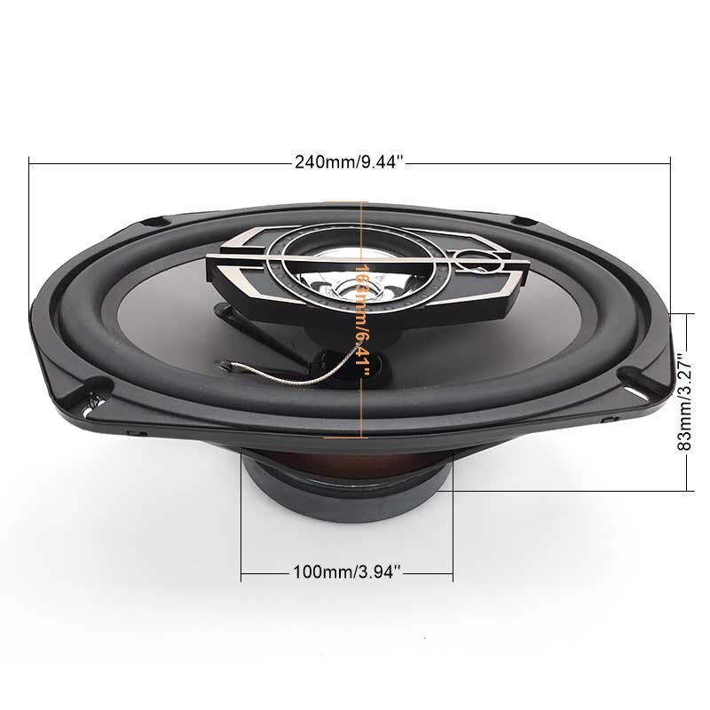 6*9 3-way Coaxial Speaker Car Audio Speaker Vehicle Loudspeaker Paired Automobile Automotive Car HiFi Speaker Set