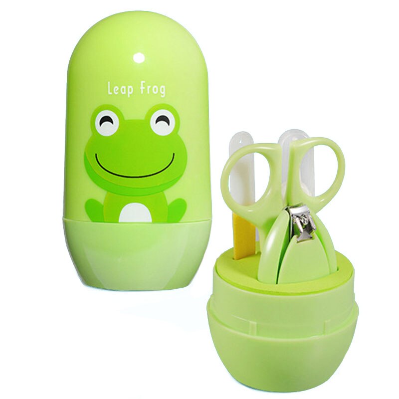 4 Stks/set Pasgeboren Baby Nail Care Kit Kids Nail Cutter Set Leuke Cartoon Baby Baby Nail Trimmer Clippers Schaar Nail producten