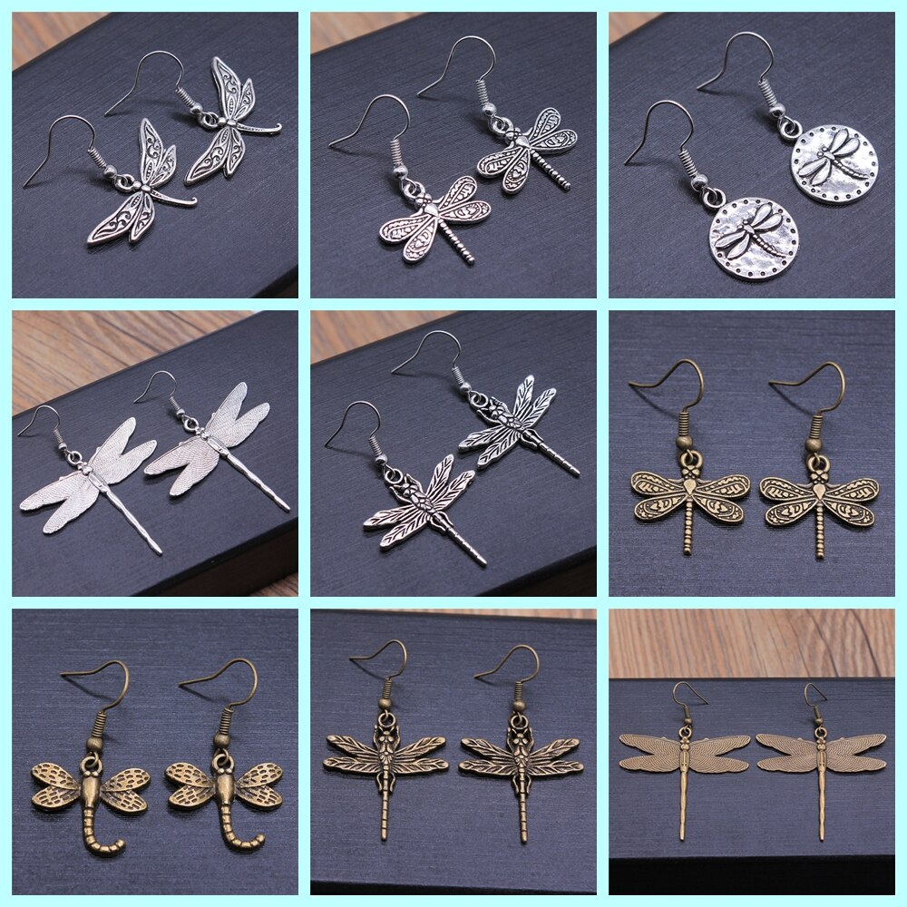 Vintage Dangle Dragonfly Oorbellen Lange Earring Zomer Stijl Voor Meisjes Vrouwen Sieraden