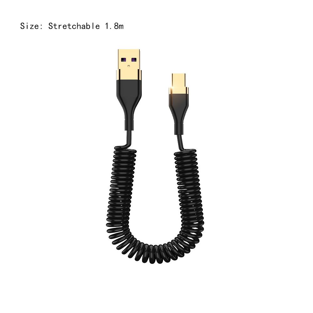 Câble USB 5A de Type C, Charge rapide, cordon de chargeur pour Xiaomi, Huawei, OPPO, IPhone