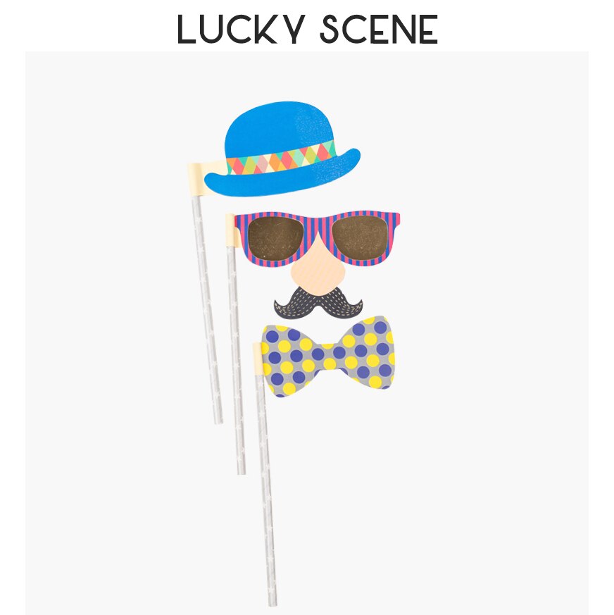 Fun Mask Sets Photo Props Holding Card for Masked Ball, Costume accessories S00719